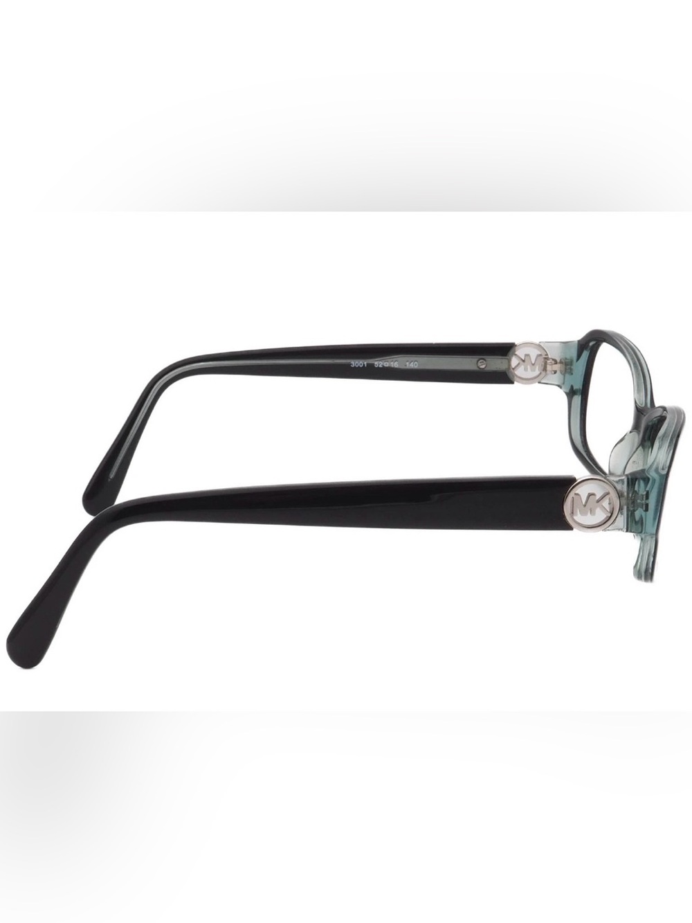 Michael Kors Black and Clear Women's Rectangular Eyeglass Frames - Picture 4 of 6